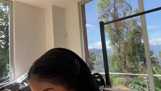 unacakez naughty brunette fucks with a dildo