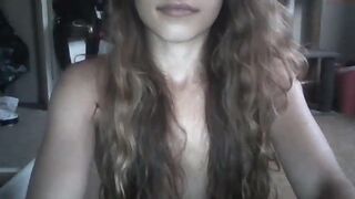 goforgreen87 gorgeous blonde caresses boobs