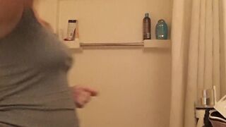 Queenchristina  at work shows panties