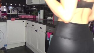 Penny Young lady in stockings fucks pussy