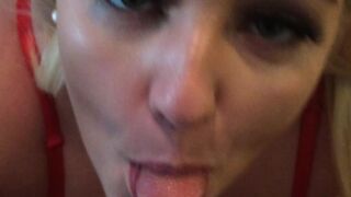 Macy Kennedy Busty latina caresses shaved cunt