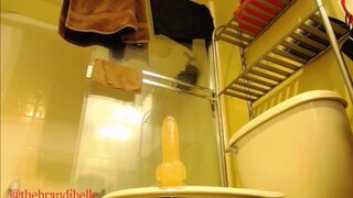 Brandi Belle  Hot babe fucks both holes