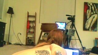 AvalynnRose Tattooed chick chats in fries