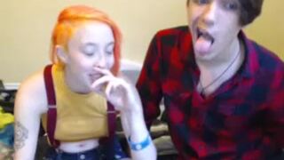 emocanadianscene naughty babe caresses hairy cunt