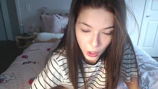 christine_horny busty babe masturbates shaved cunt