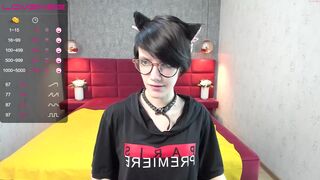 satin_evans big tit teases her pussy with a phallus