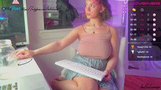 bellelemer sexy mare passionately masturbates pussy