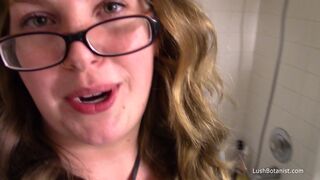 Lush Botanist openwork blonde dancing a striptease