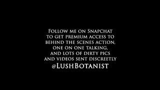 Lush Botanist crazy bitch furiously masturbating cunt