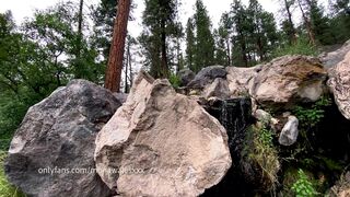 mona wales cute posing in fries
