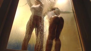 Emmazing busty young lady erotically posing in a dress