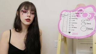 Lilli Lovedoll beauty in stockings shows small tits