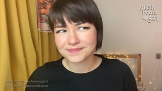 mushroomgirl impressive young lady puts on beautiful boobs