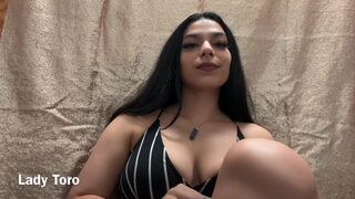 LadyToro seductive chick fucks sex toy