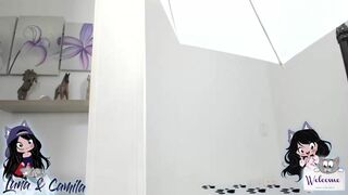 lunaycamila blonde female made  private  with a toy