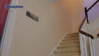 TsRiannaJames cutie drove long pussy into cunt