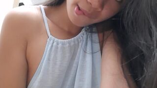 CreamBerryFairy gorgeous female licks dildo