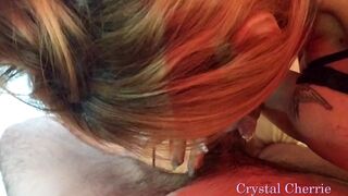 Crystal_Cherrie dirty bitch is engaged in oral sex