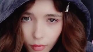 Mila Azul Onlyfans dancing near the christmas tree