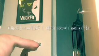 Bossy Delilah  handjob in front of the camera