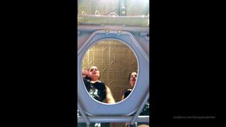 Bossy Delilah  charming girl having fun with sex toy