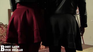 Bossy Delilah  sexy mistress pulls pussy