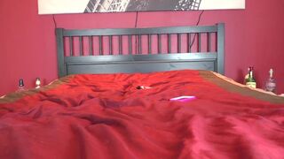 Bossy Delilah  latin slut brightly fingering shaved holes