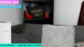 missicute18 young slut gets naked before boobs