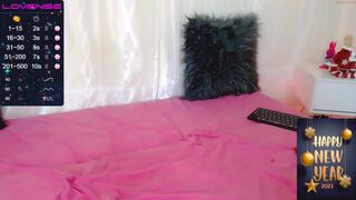 bad cute chick jerking her pussy with a phallus