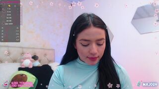 majogh cute slut caresses beautiful tits