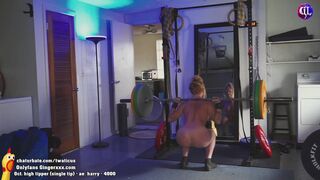 ginger_little pretty chick fucks pussy with black dildo