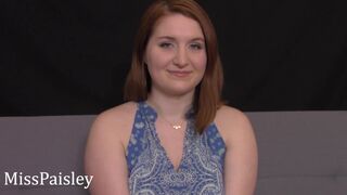 MissPaisley busty schoolgirl fingering pussy