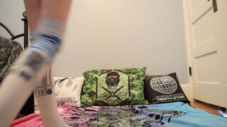 Kitty_Moon busty slut jerks off and cums