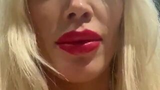 Emily Balfour pretty woman sitting in a chair