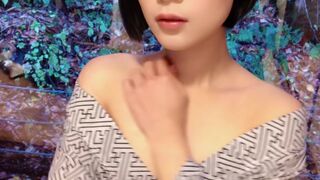 eri_kitami naughty brunette is petting natural tits