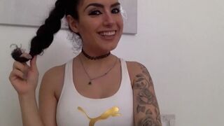 crystalcandy69 cute bitch massaging pussy