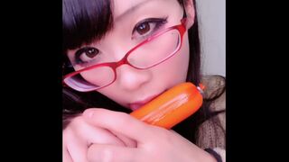 eri_kitami hot babe fucks shaved holes
