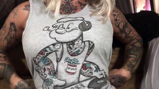 Nadia Love onlyfans doll in stockings pulls pussy with fingers