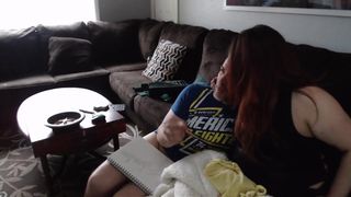 blowshow82 busty lady masturbates shaved pussy