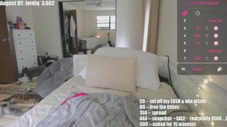 emersoncane sexy blonde pulls pussy hand