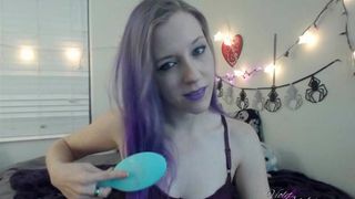 violetoctober fairy girl cute pulls clit