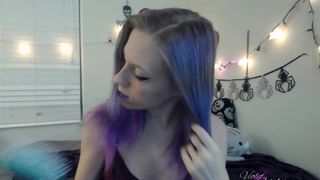 violetoctober fairy girl cute pulls clit