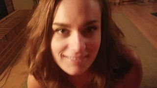 Nina Crowne busty slut jerks off and cums