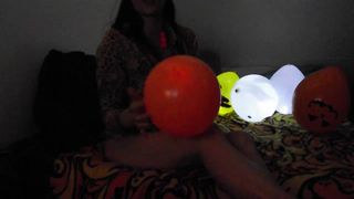 Erotic Eva thin skin sucks rubber dick