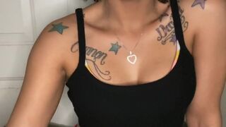 kinky_candy dark haired prostitute caresses big tits