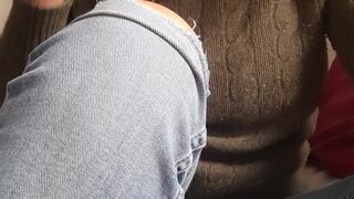 cumandplay_ appetizing babe stiffens chocolate nest