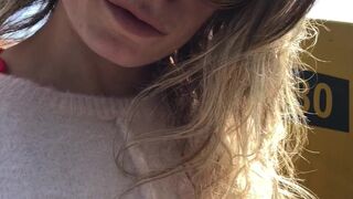 ava_austen bitch with huge booty caresses hairy cunt