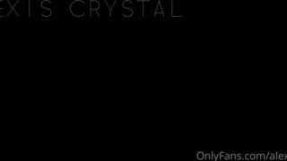 alexiscrystal busty female pleases herself with sex toy