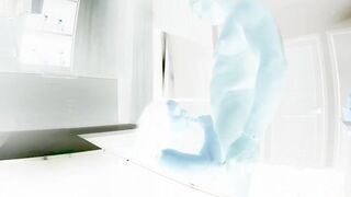 alexavip black-haired handjob lying on the couch