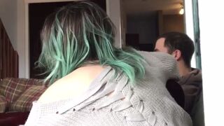 akiramaisuicide curve with a hanging chest caresses the vagina